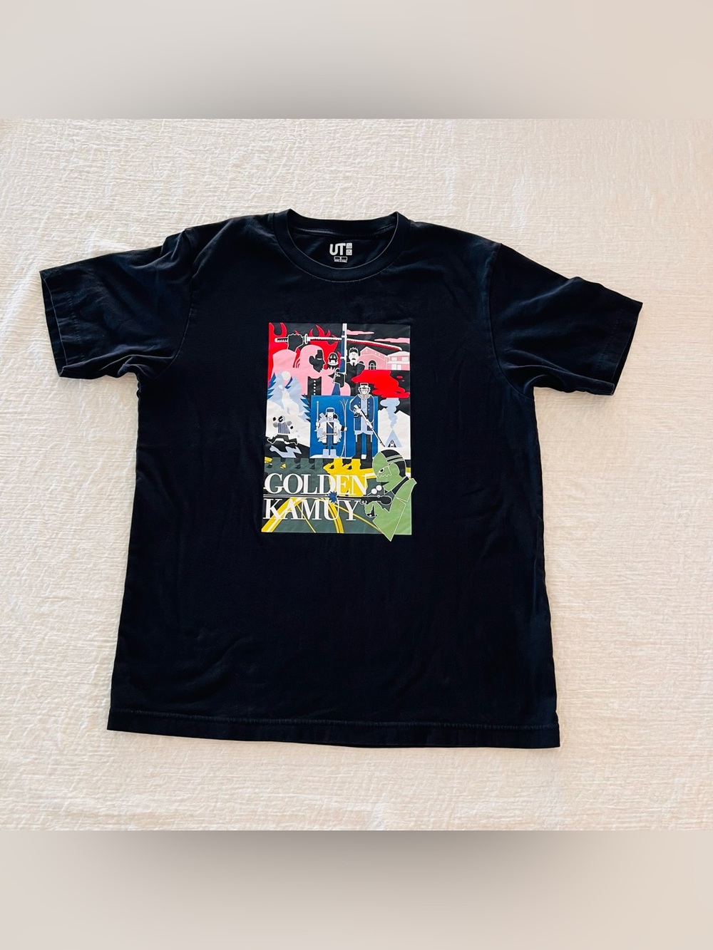 Uniqlo UT Golden Kamuy Anime Graphic Tee Black Men’s Small - Discontinued